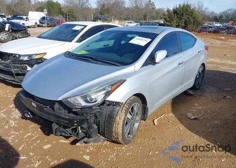 2014 Hyundai Elantra Limited z USA, uszkodzony, nr VIN KMHDH4AE0EU087003